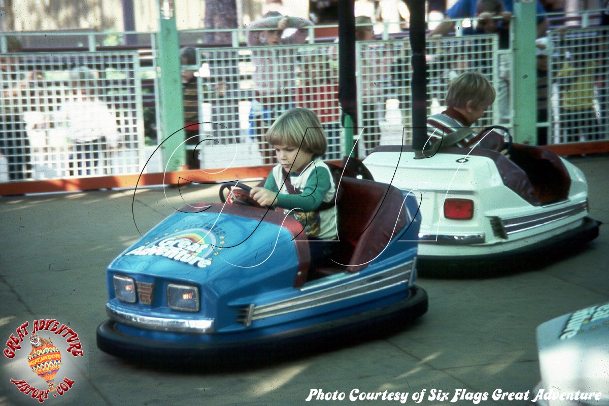 six flags bumper cars